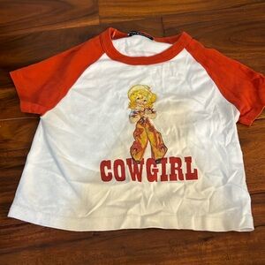 Brandy Melville cowgirl crop top